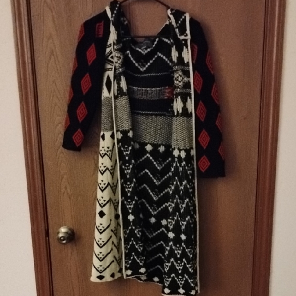 Paper Crane Patterned Cardigan